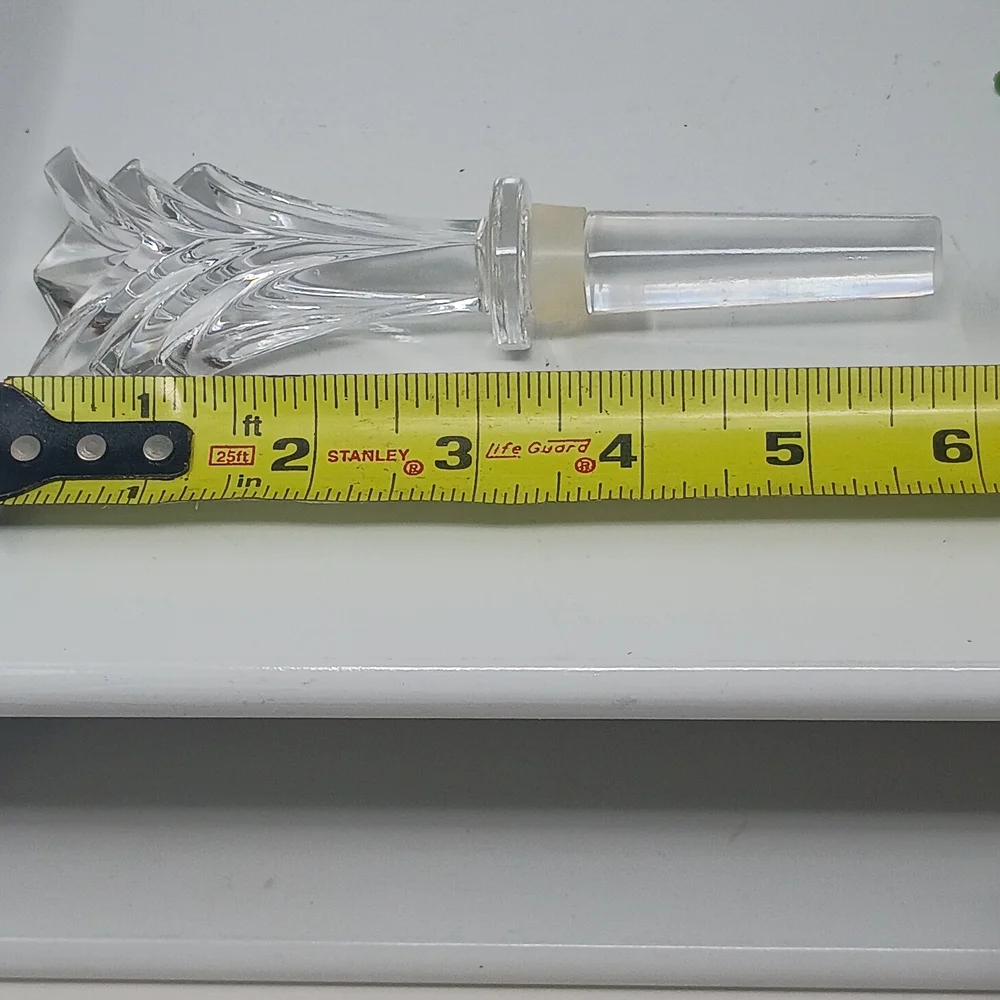 Clear Decorative Glass Bottle Stopper